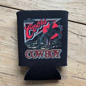 NEW Coors Cowboy Black Can Cooler HANDMADE
